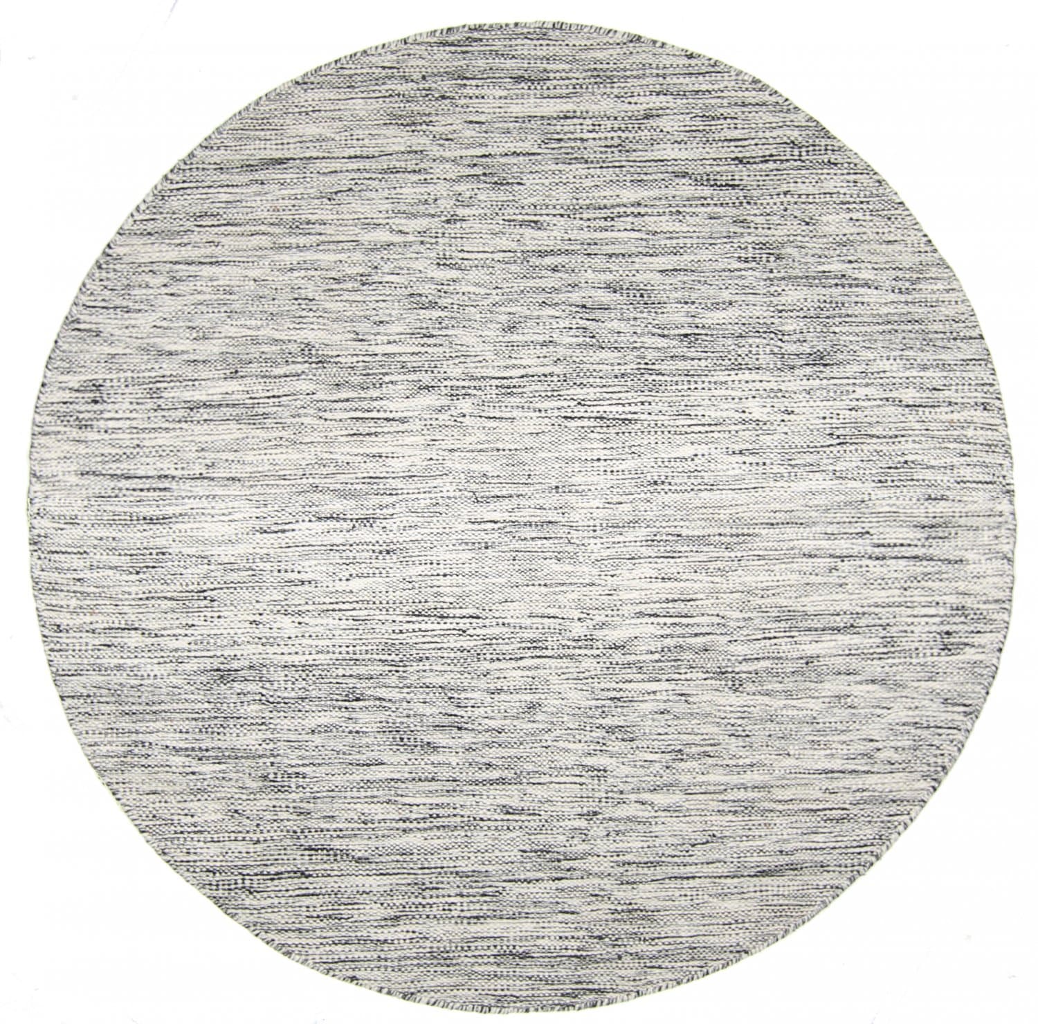 Rund matta - Savona (svart/vit) (Storlek: Ø 160 cm)