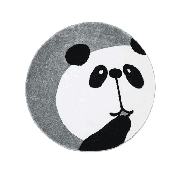 Barnmatta - Bueno Panda (grå) (Storlek: Ø 160 cm)