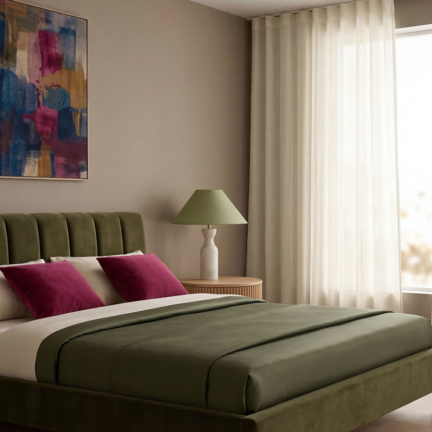 Gardiner 2-Pack - Bomullsgardin Selena (cream) (Storlek: 140 x 220 cm)