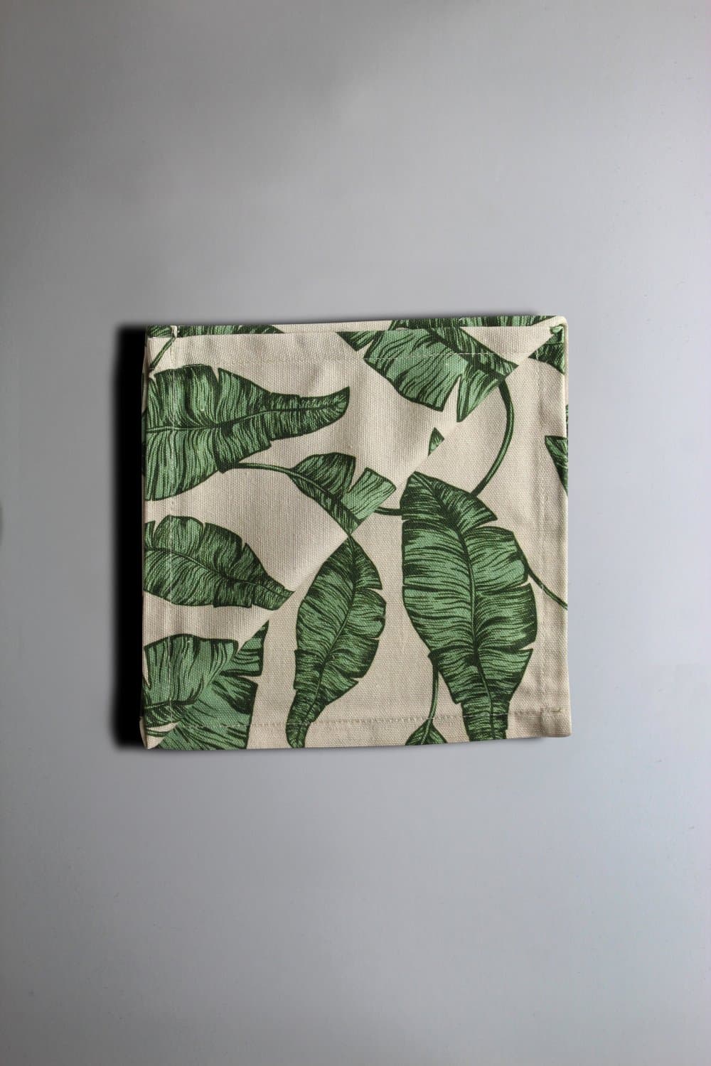 Servetter - 4-pack tygservett Leaves (grön) (Storlek: 40 x 40 cm)