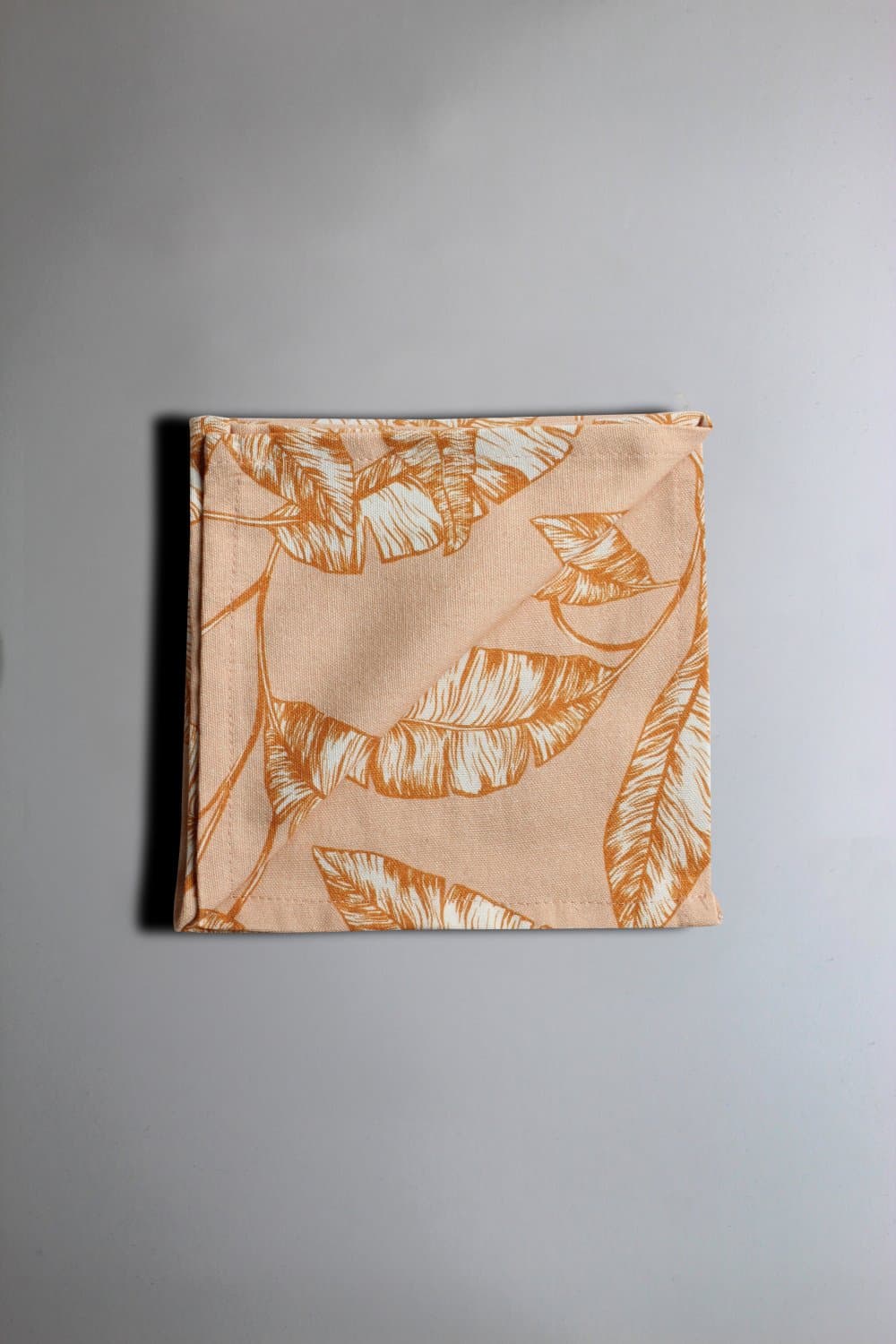 Servetter - 4-pack tygservetter Leaves (orange) (Storlek: 40 x 40 cm)