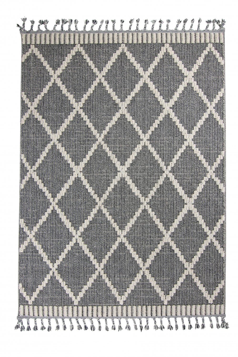 Shaggy - Indoor/Outdoor Alexandria (mörkgrå) (Storlek: 160 x 230 cm)