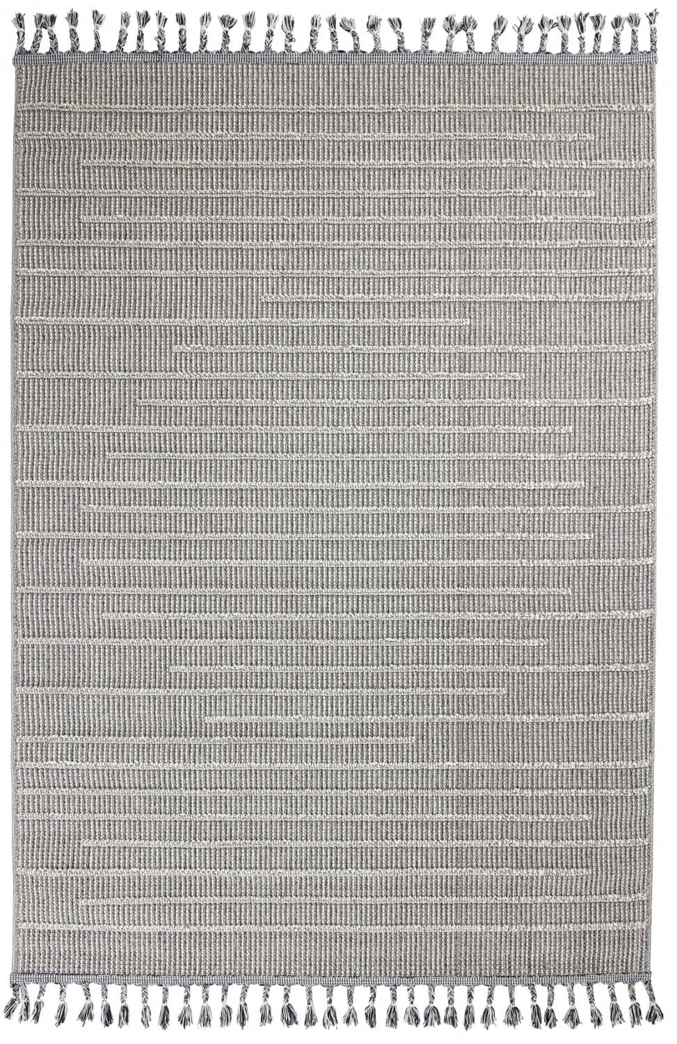 Shaggy - Indoor/Outdoor Indiana (grå) (Storlek: 160 x 230 cm)