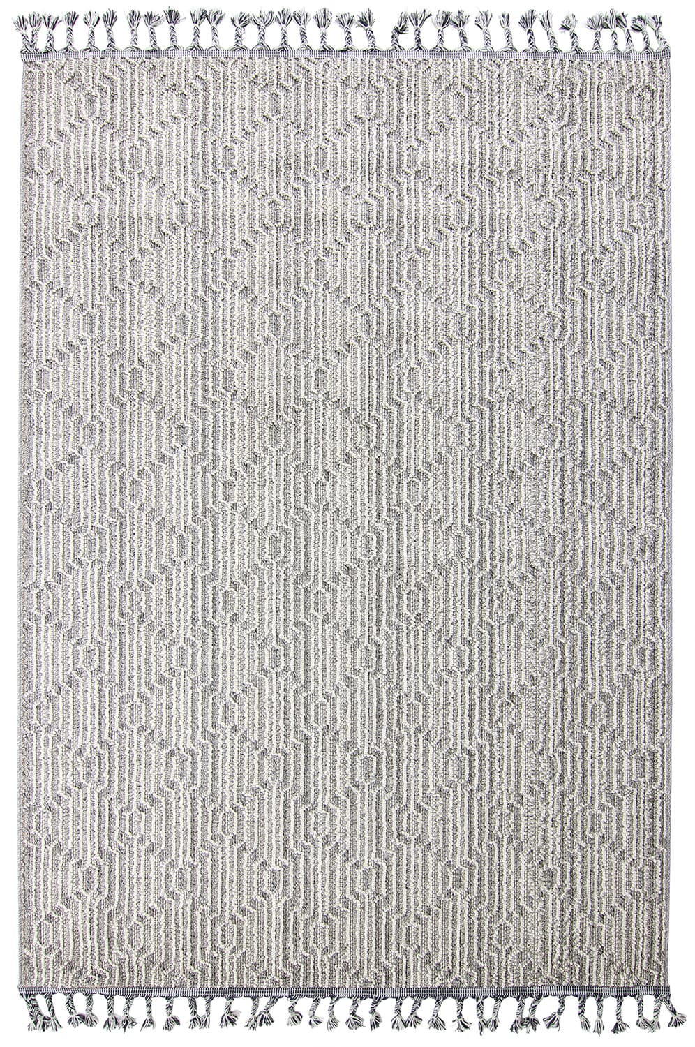 Shaggy - Indoor/Outdoor Jordan (grå) (Storlek: 160 x 230 cm)