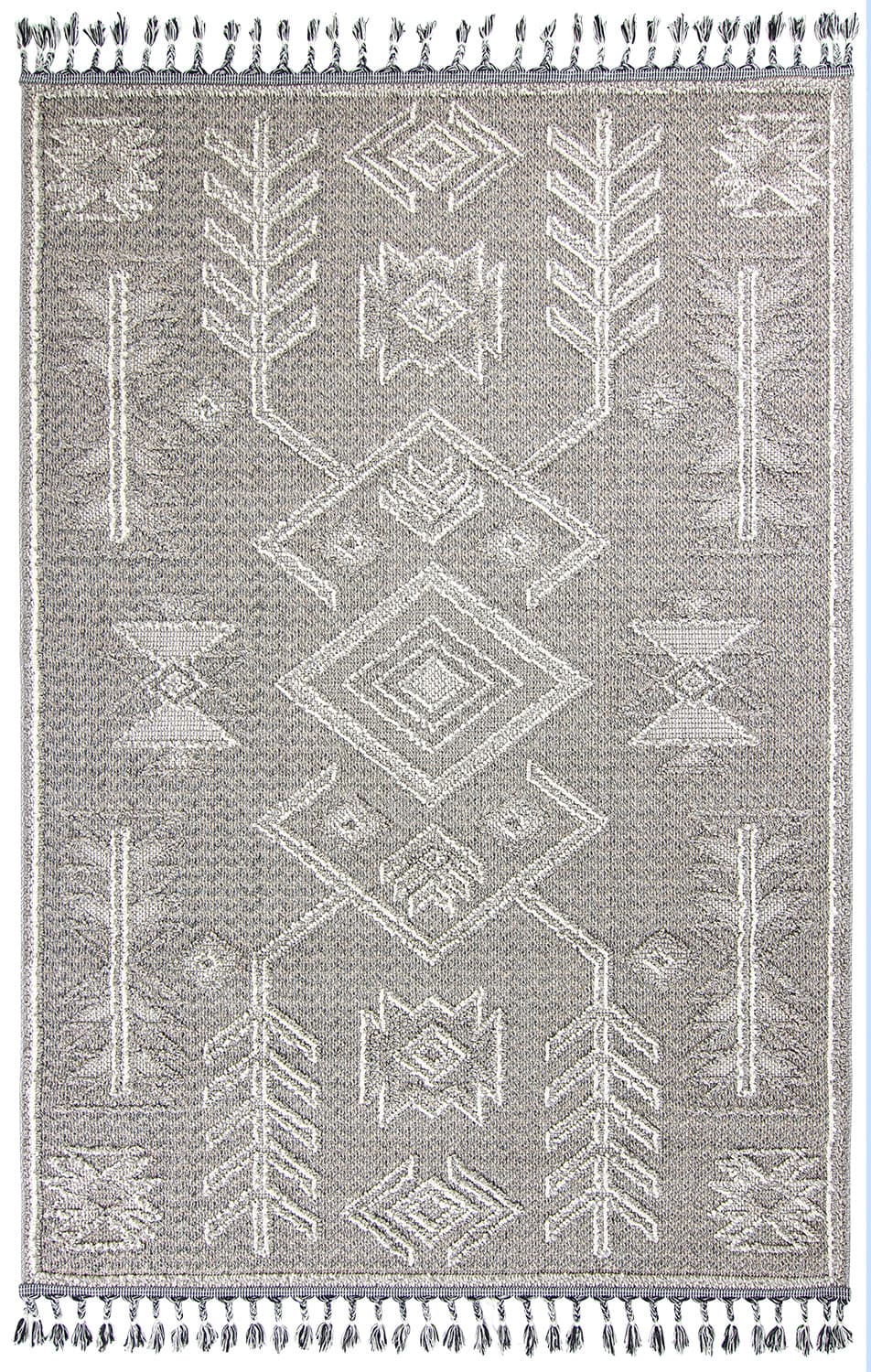 Shaggy - Indoor/Outdoor Juno (grå) (Storlek: 200 x 290 cm)