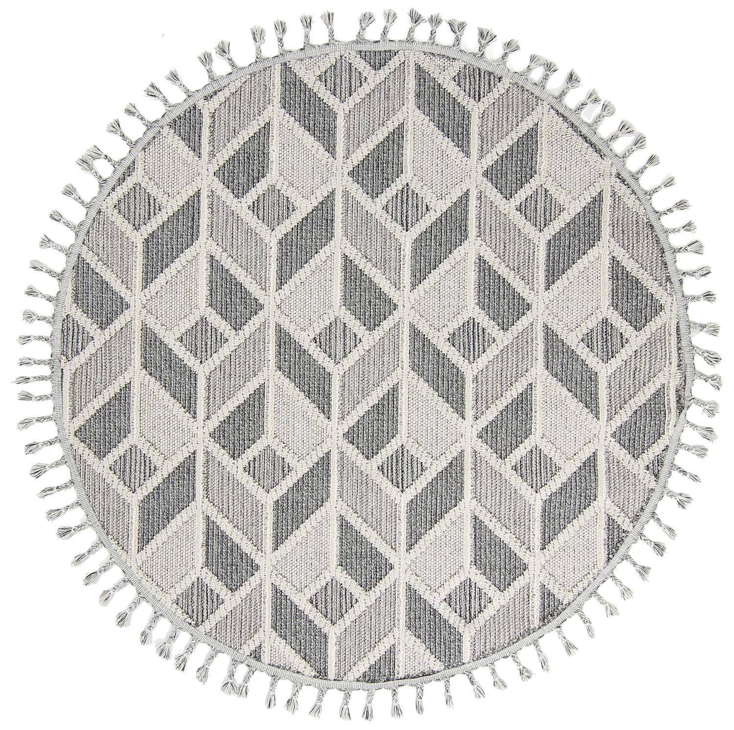 Rund matta - Indoor/Outdoor Jena (multi) (Storlek: Ø 200 cm)