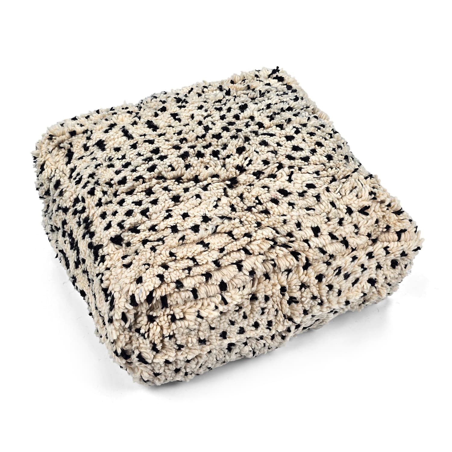 Sittpuff - Marockansk Beni Ourain 042 (Storlek: 60 x 60 cm)
