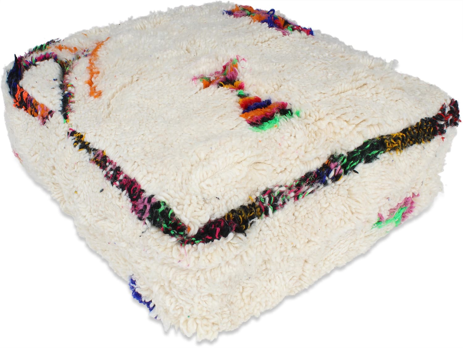 Sittpuff - Marockansk Beni Ourain (Storlek: 60 x 60 cm)