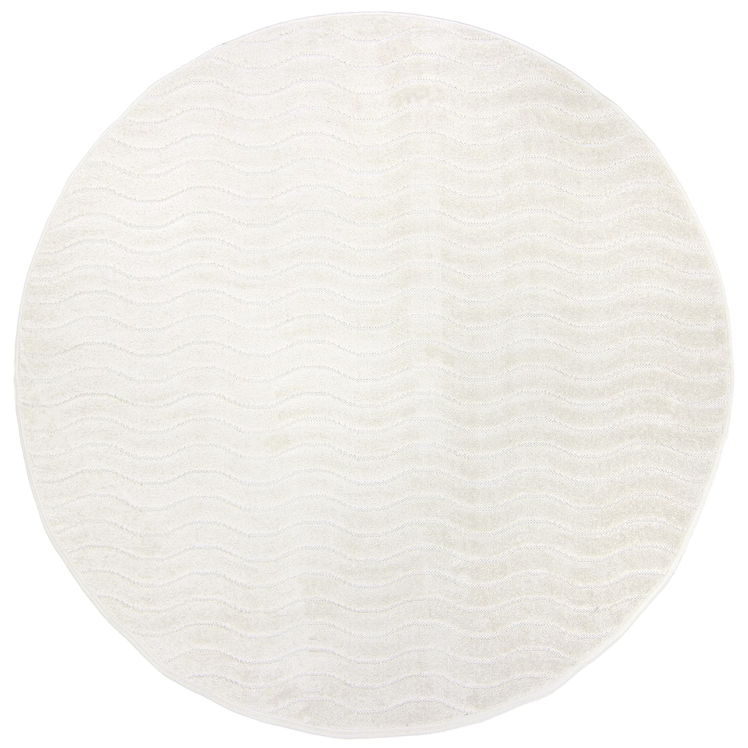 Rund matta - Indoor/Outdoor Baltimore (cream) (Storlek: Ø 160 cm)