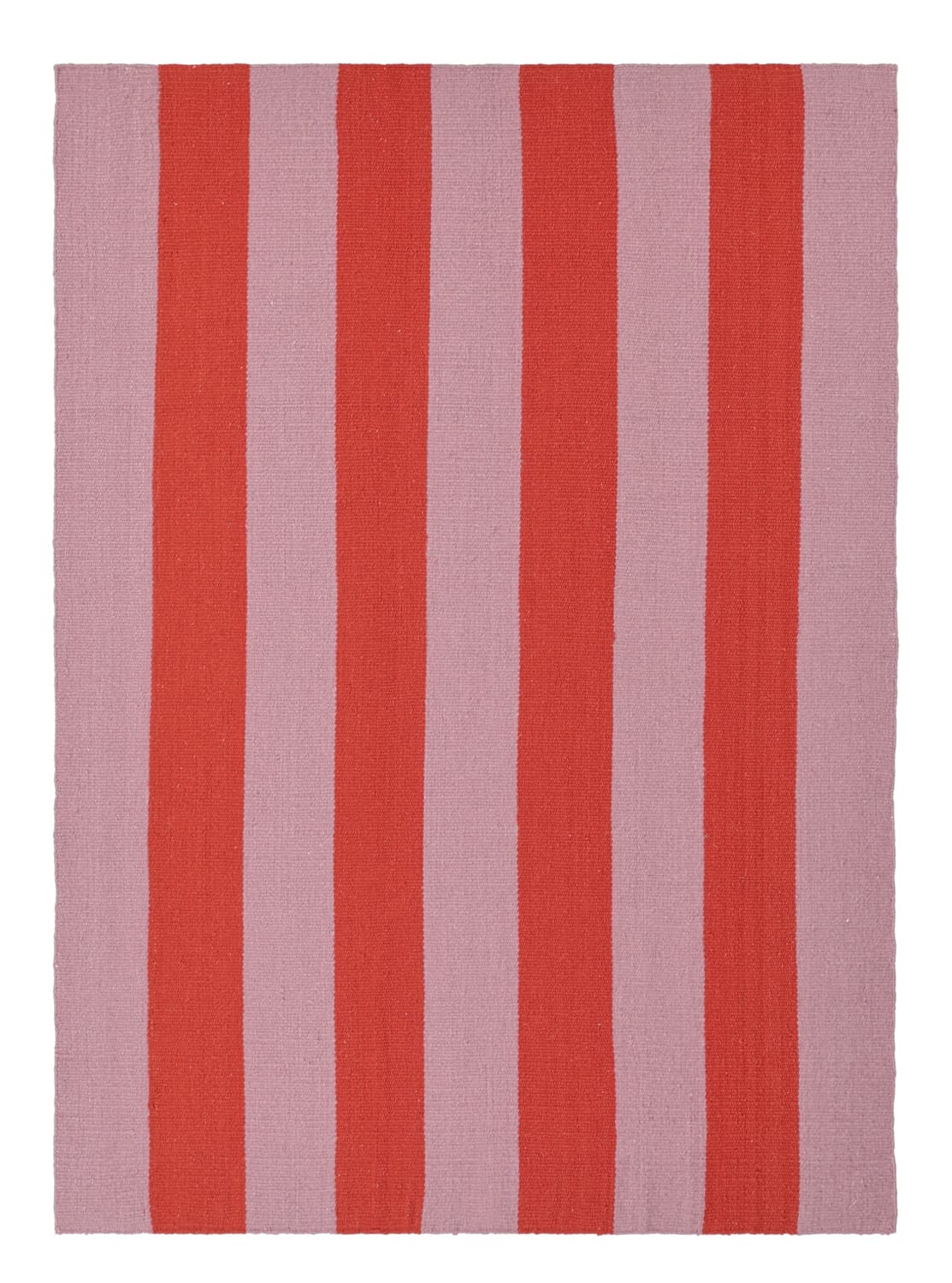 Ullmatta - Garine (rosa/röd) (Storlek: 80 x 250 cm)
