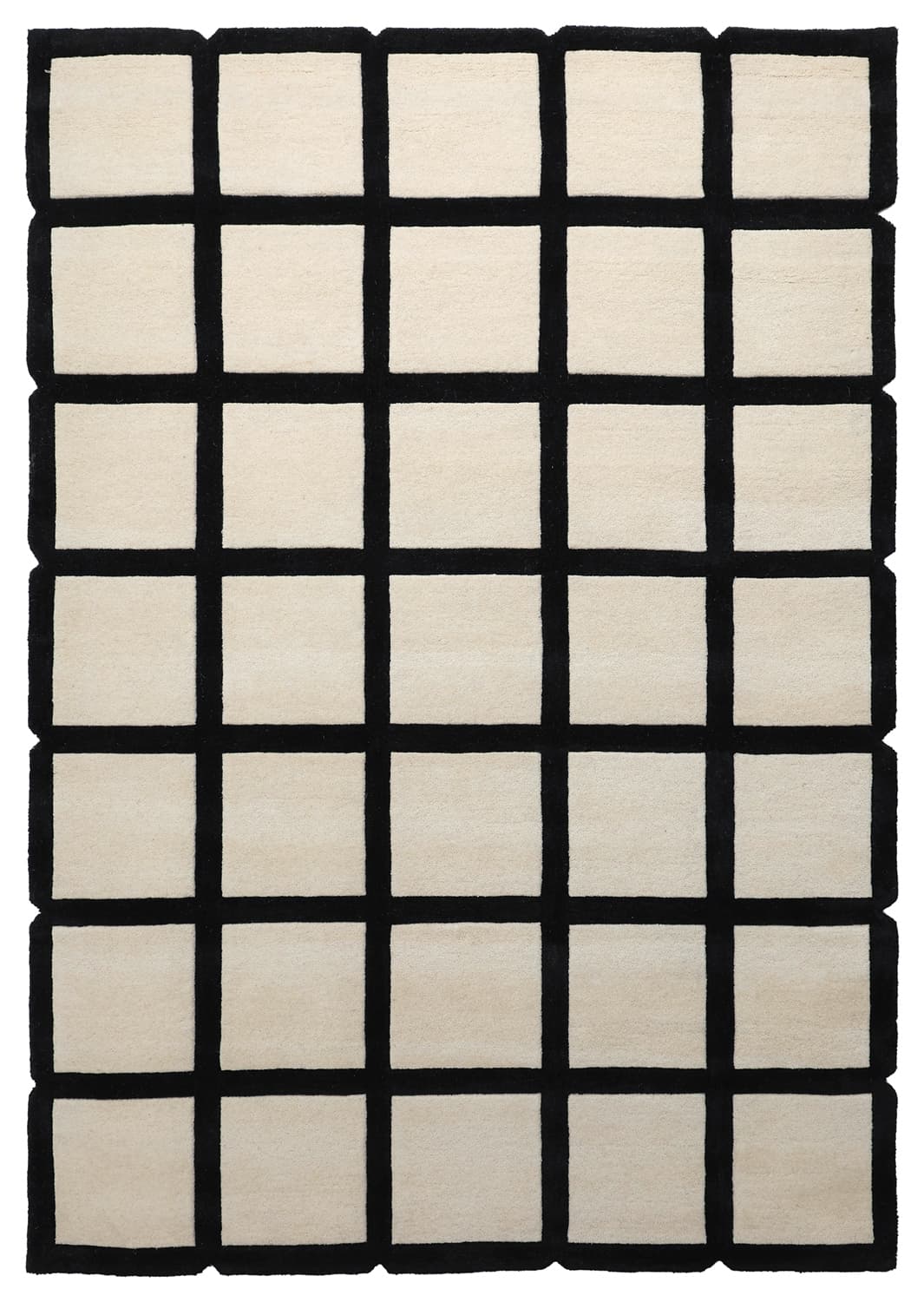 Ullmatta - Syl Hand Tufted Wool Premium (svart/vit) (Storlek: 240 x 340 cm)