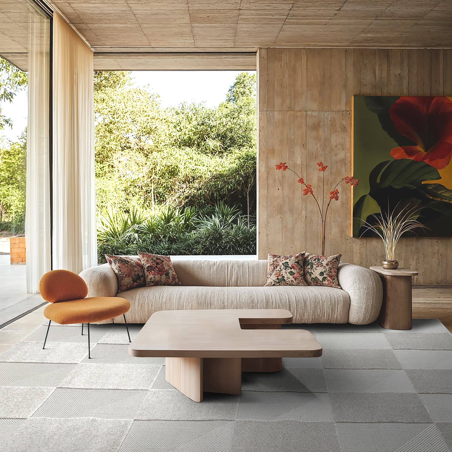 Shaggy Indoor/Outdoor - Carlisle (beige) (Storlek: 200 x 290 cm)