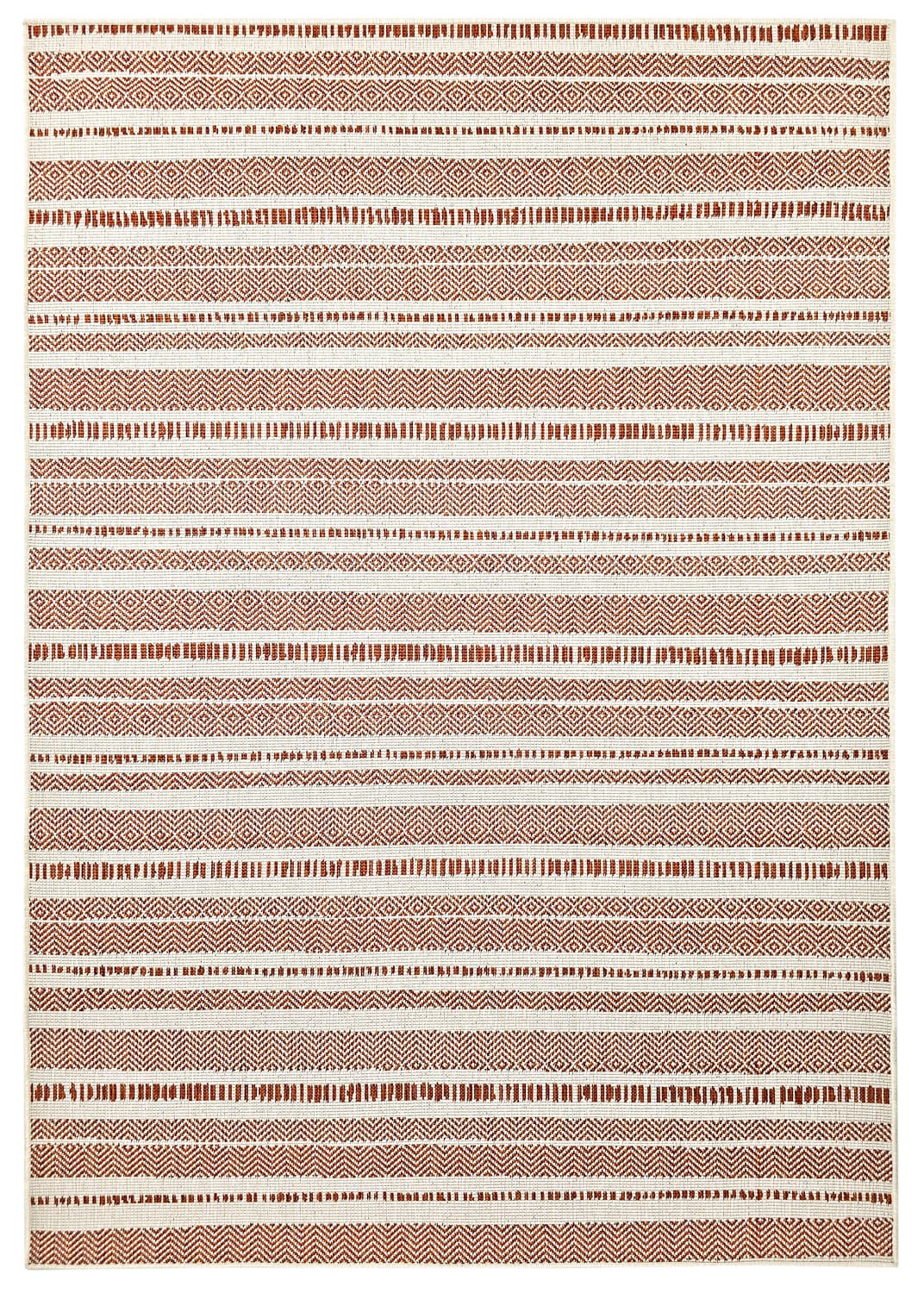 Inomhus- utomhusmatta - Ethan (orange) (Storlek: 160 x 230 cm)
