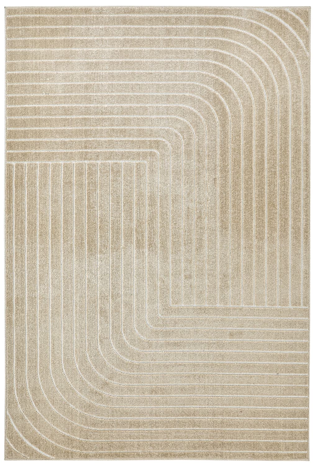 Shaggy Indoor/Outdoor - Hazleton (beige) (Storlek: 133 x 190 cm)
