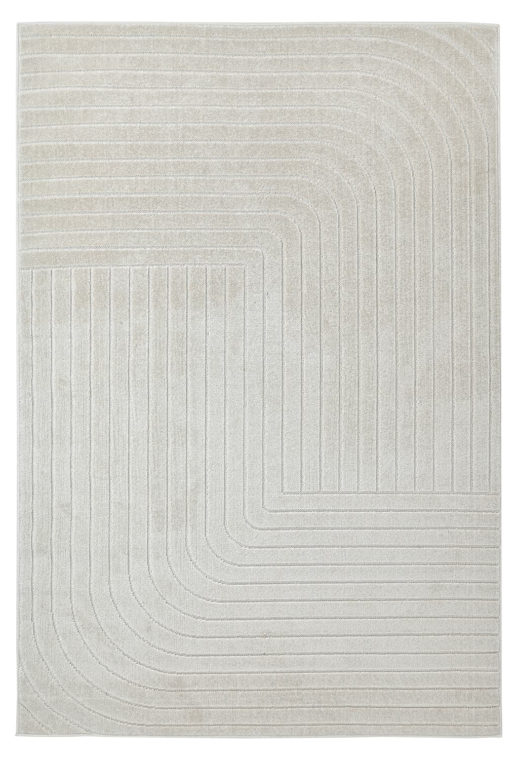 Shaggy Indoor/Outdoor - Hazleton (cream) (Storlek: 133 x 190 cm)