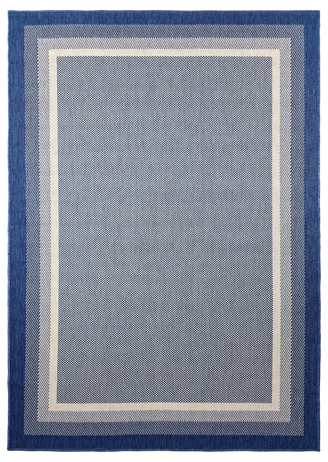 Inomhus- utomhusmatta - Mason (blå) (Storlek: 80 x 200 cm)