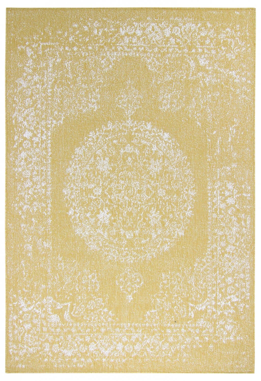 Inomhus- utomhusmatta - Ellstin (gul) (Storlek: 200 x 290 cm)