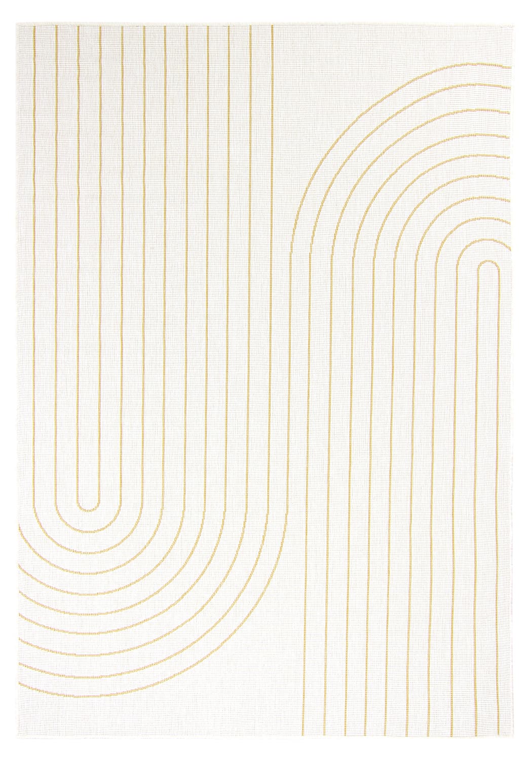 Inomhus- utomhusmatta - Gordo (gul) (Storlek: 200 x 290 cm)