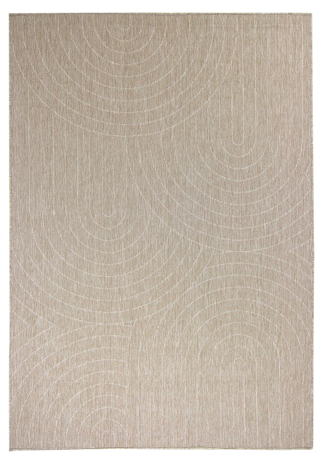 Inomhus- utomhusmatta - Hayden (beige) (Storlek: 240 x 340 cm)