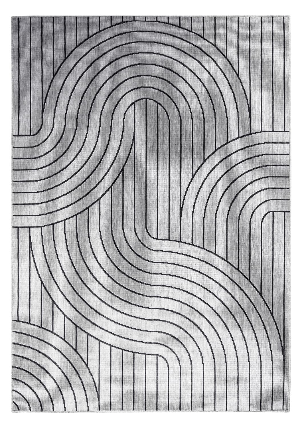 Inomhus- utomhusmatta - Maynard (svart) (Storlek: 200 x 290 cm)
