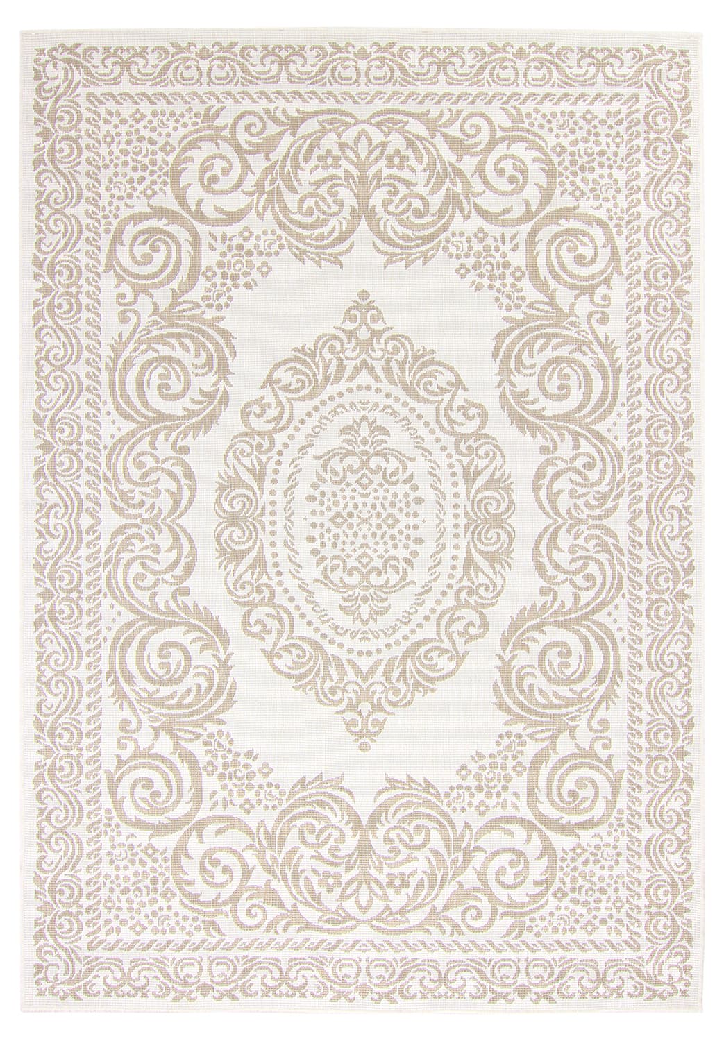 Inomhus- utomhusmatta - Sylvaine (beige) (Storlek: 240 x 340 cm)