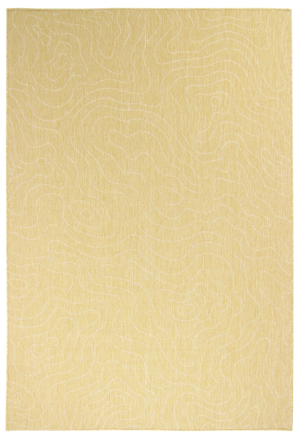 Inomhus- utomhusmatta - Thurman (gul) (Storlek: 200 x 290 cm)