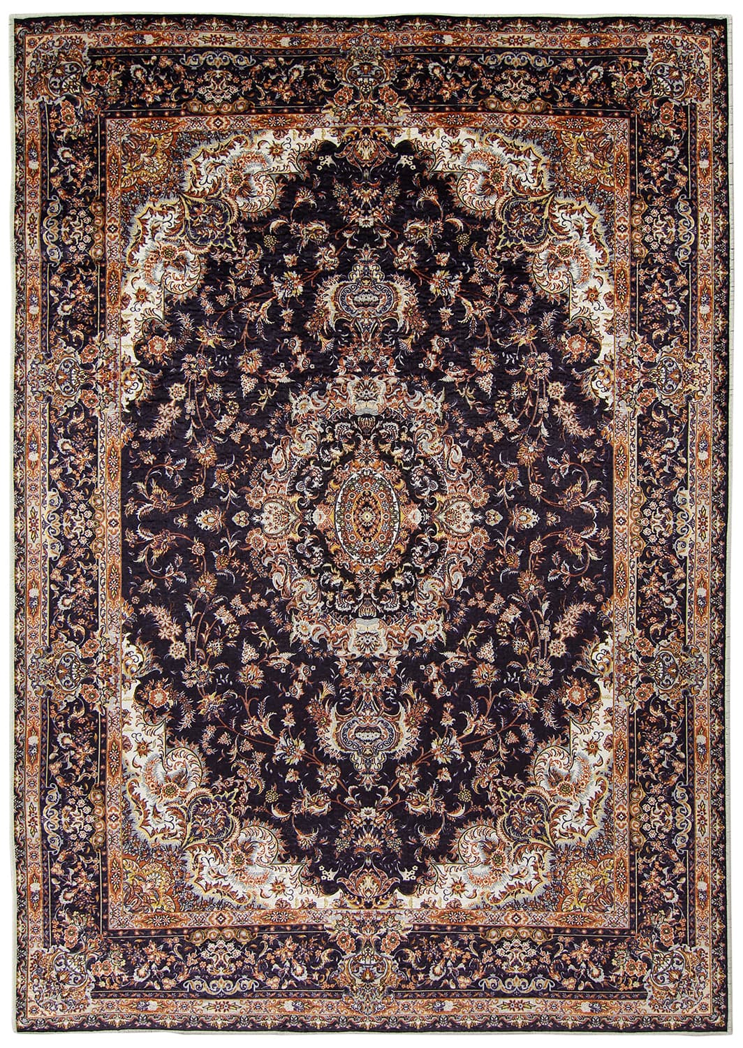 Wiltonmatta - Vakifli (svart/multi) (Storlek: 80 x 250 cm)