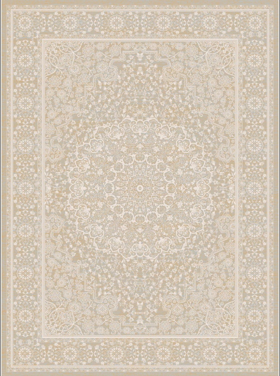 Wiltonmatta - Vivian (beige) (Storlek: 200 x 280 cm)