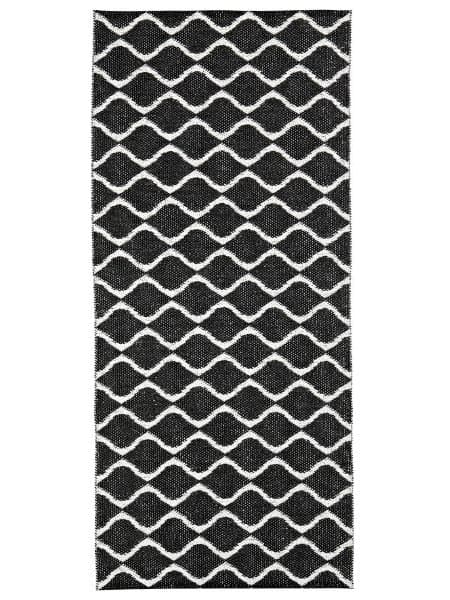 Plastmattor - Horredsmattan Wave (svart) (Storlek: 70 x 50 cm)