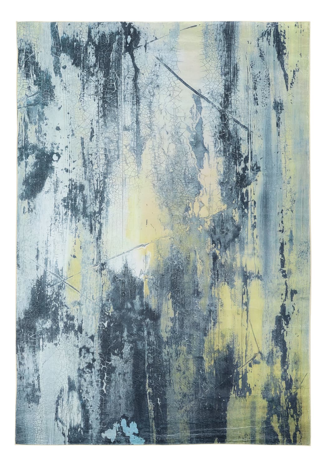 Wiltonmatta - Dolmio (svart/gul) (Storlek: 240 x 340 cm)
